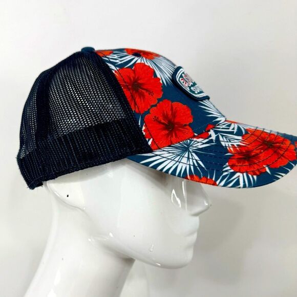 Ron Jon Surf Shop Red Hibiscus Tropical Floral Unisex Mesh SnapBack Cap - Picture 4 of 12